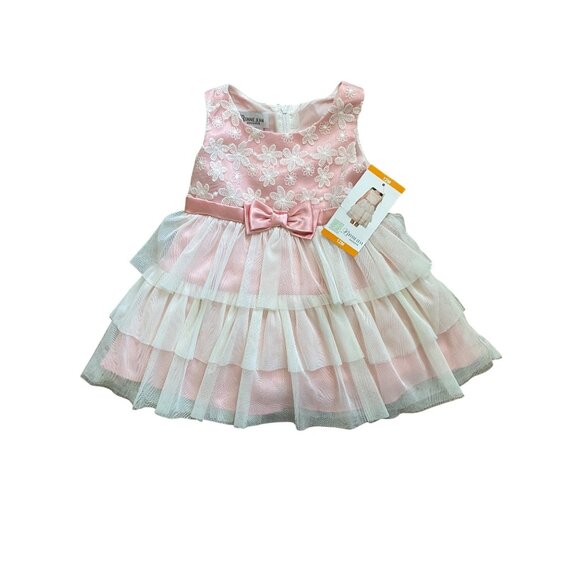 Bonnie Jean Exclusive Tiered Dress & Diaper Cover NEW WITH TAGS - Picture 1 of 3